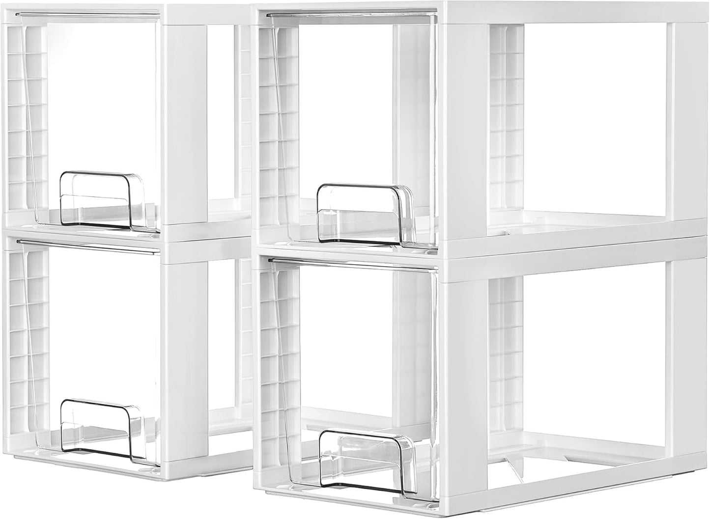 Large Stackable Storage Drawers for Bathroom and Kitchen Use