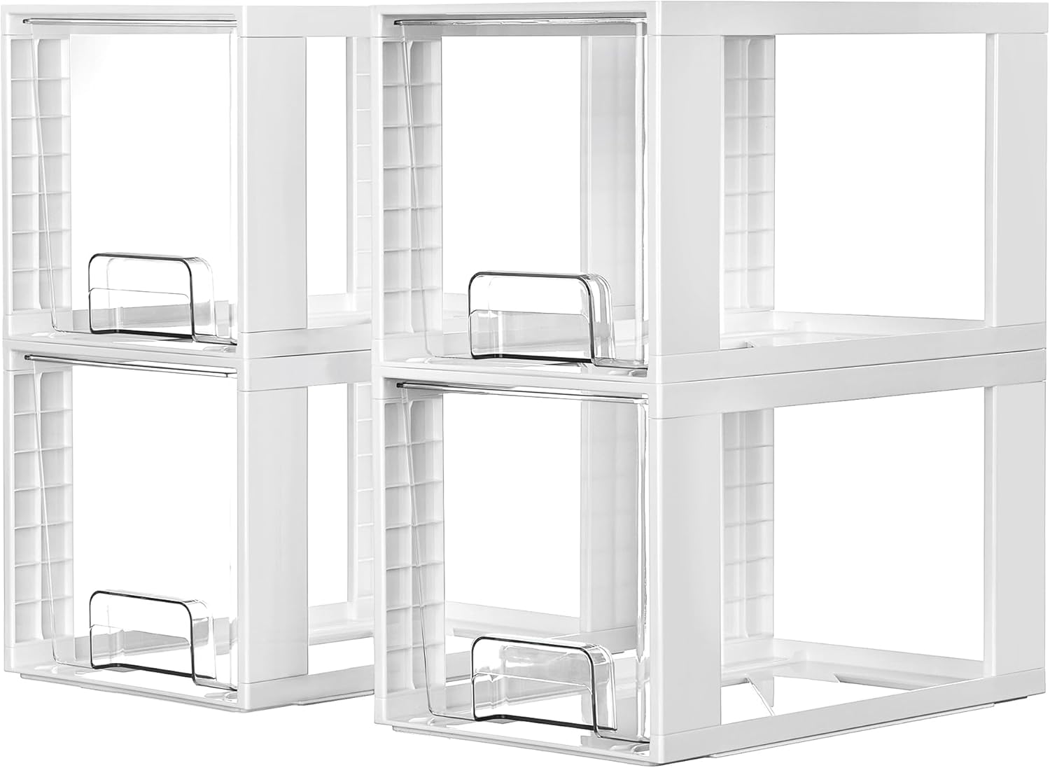 Large Stackable Storage Drawers for Bathroom and Kitchen Use