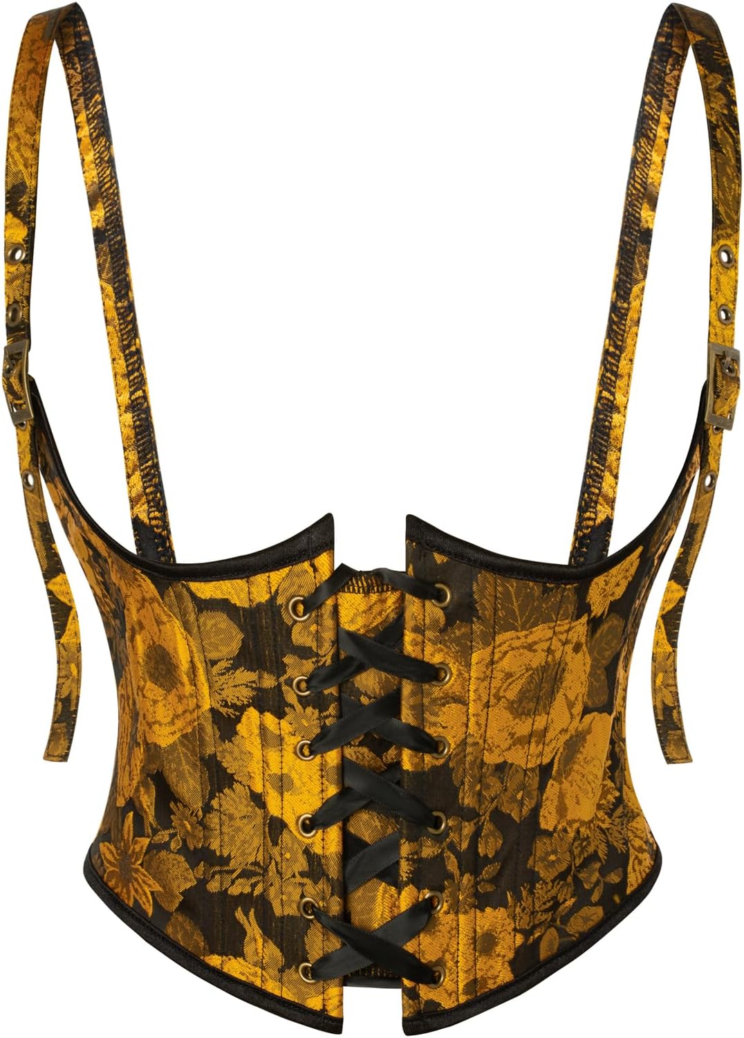 Scarlet Darkness Corset Belt for Women with Floral Lace Design