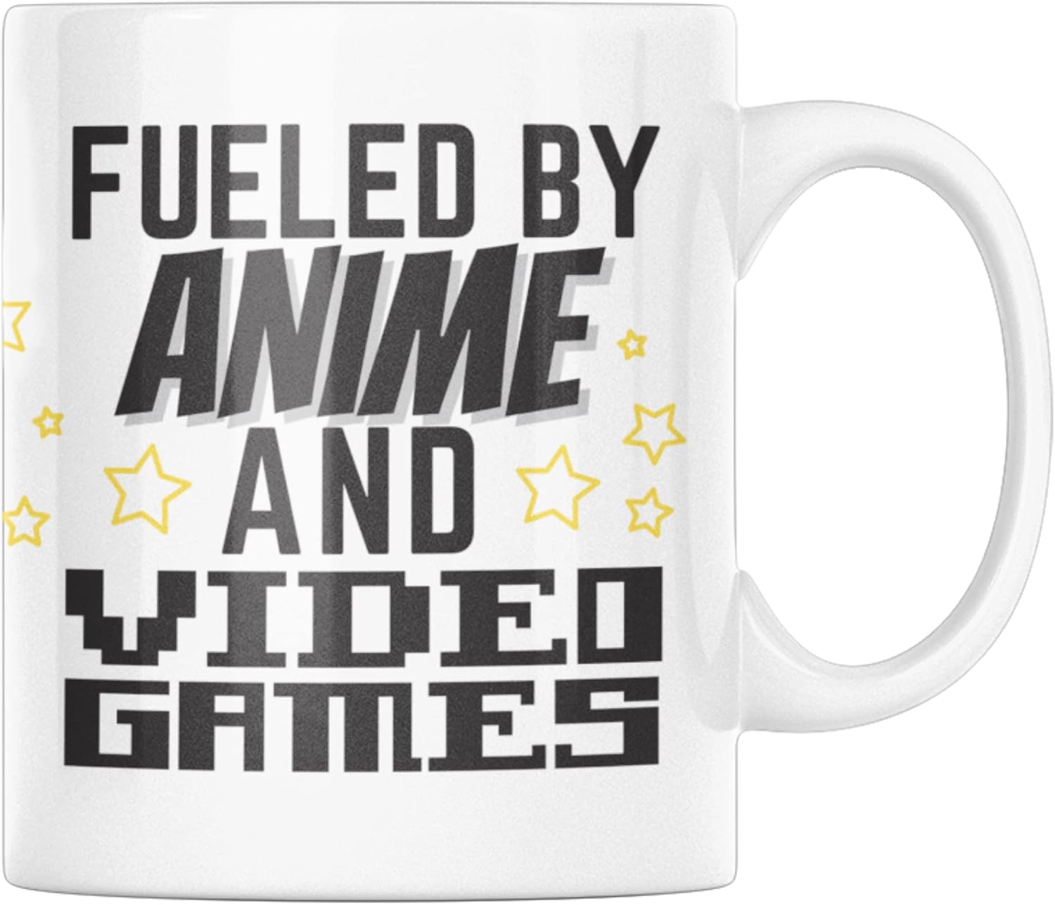 Fueled By Anime & Video Games - 11 oz Gaming Mug