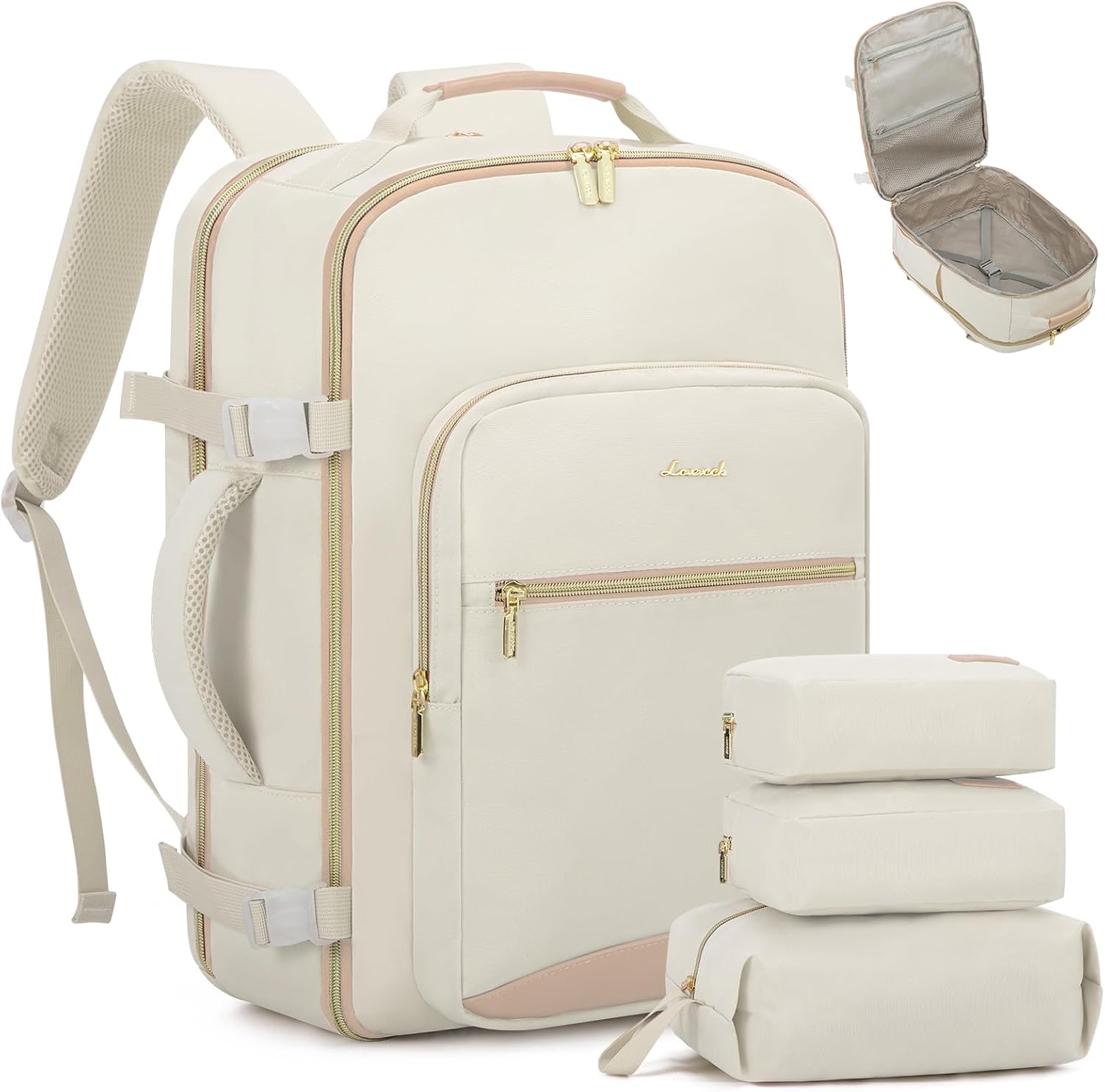 LOVEVOOK Travel Backpack for Women, 40L Flight Approved Bag