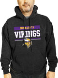 Team Fan Apparel Minnesota Vikings Charcoal Gameday Hoodie - Warm