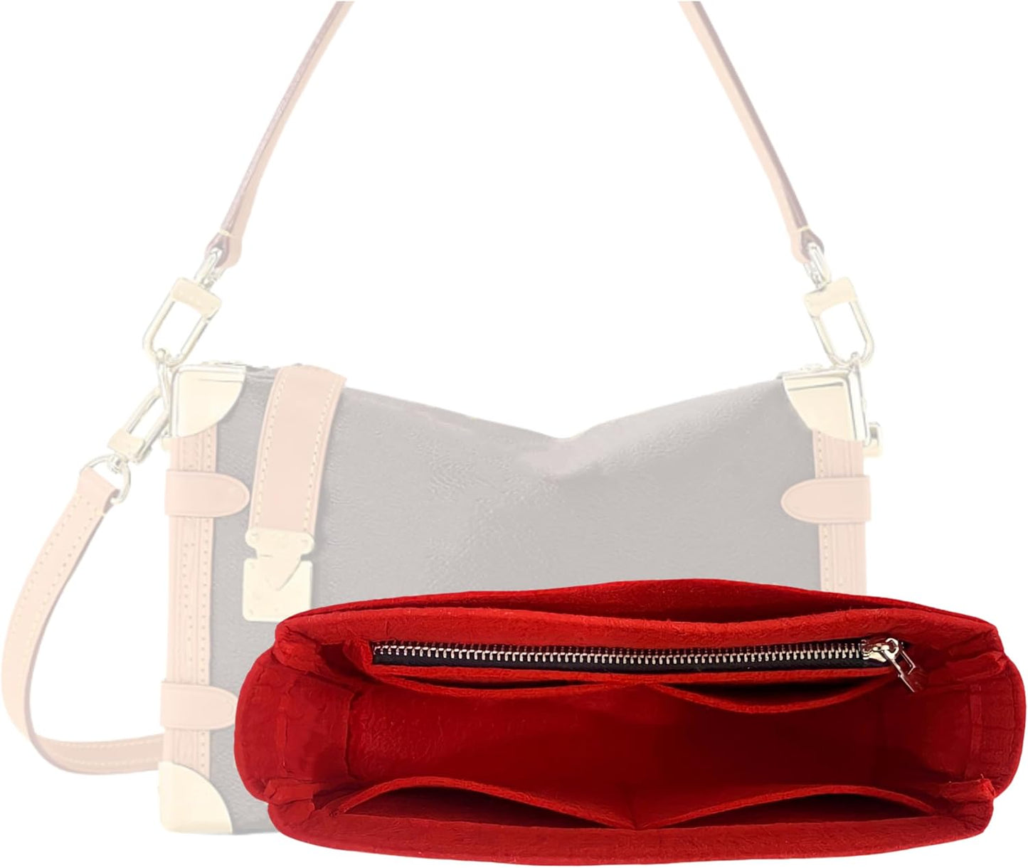 Premium Purse Organizer for Side Trunk PM and MM - Red