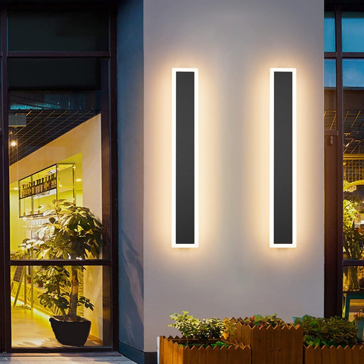 Modern Outdoor LED Wall Light for Porch and Patio Use