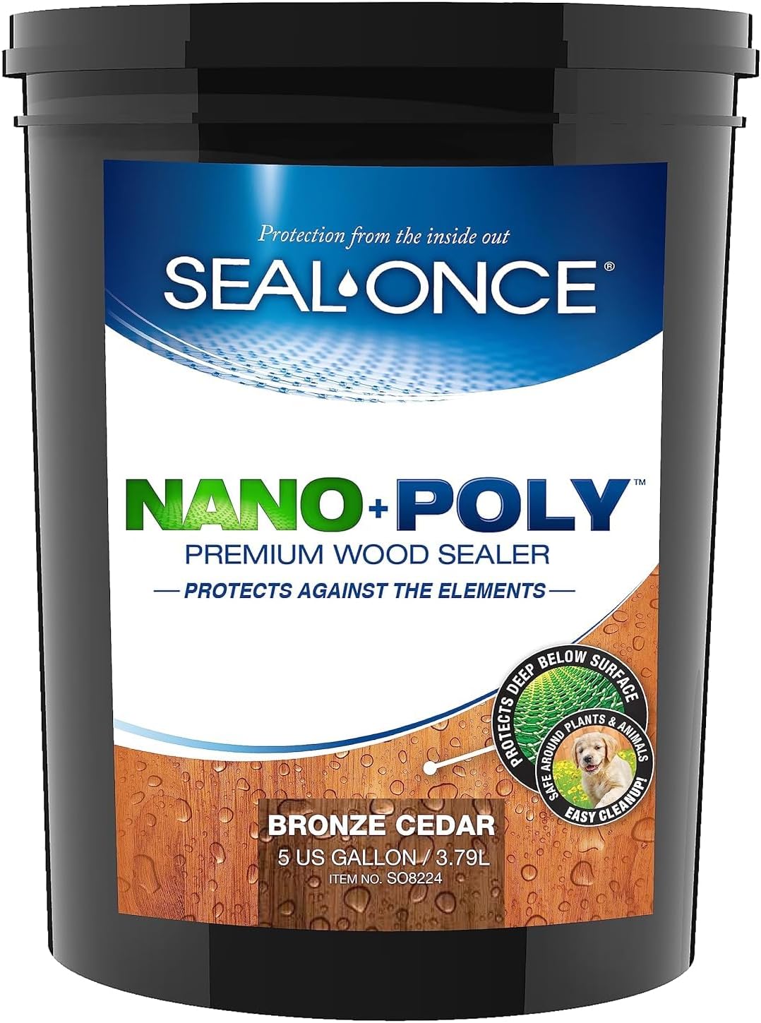 Seal-Once Nano+Poly Wood Sealer - Premium Waterproof Protection