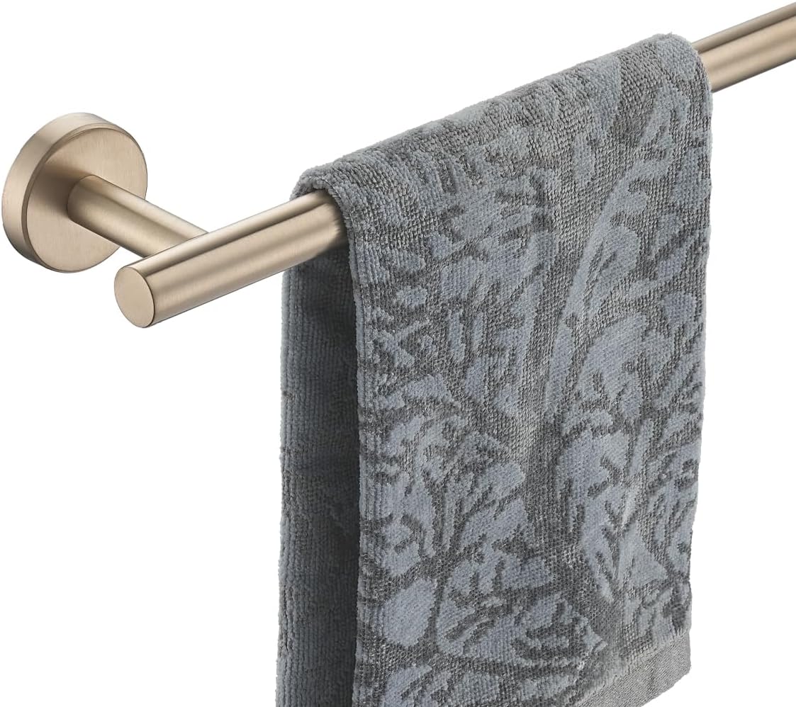 JQK Champagne Bronze Bath Towel Bar - 30 Inch Stainless Steel