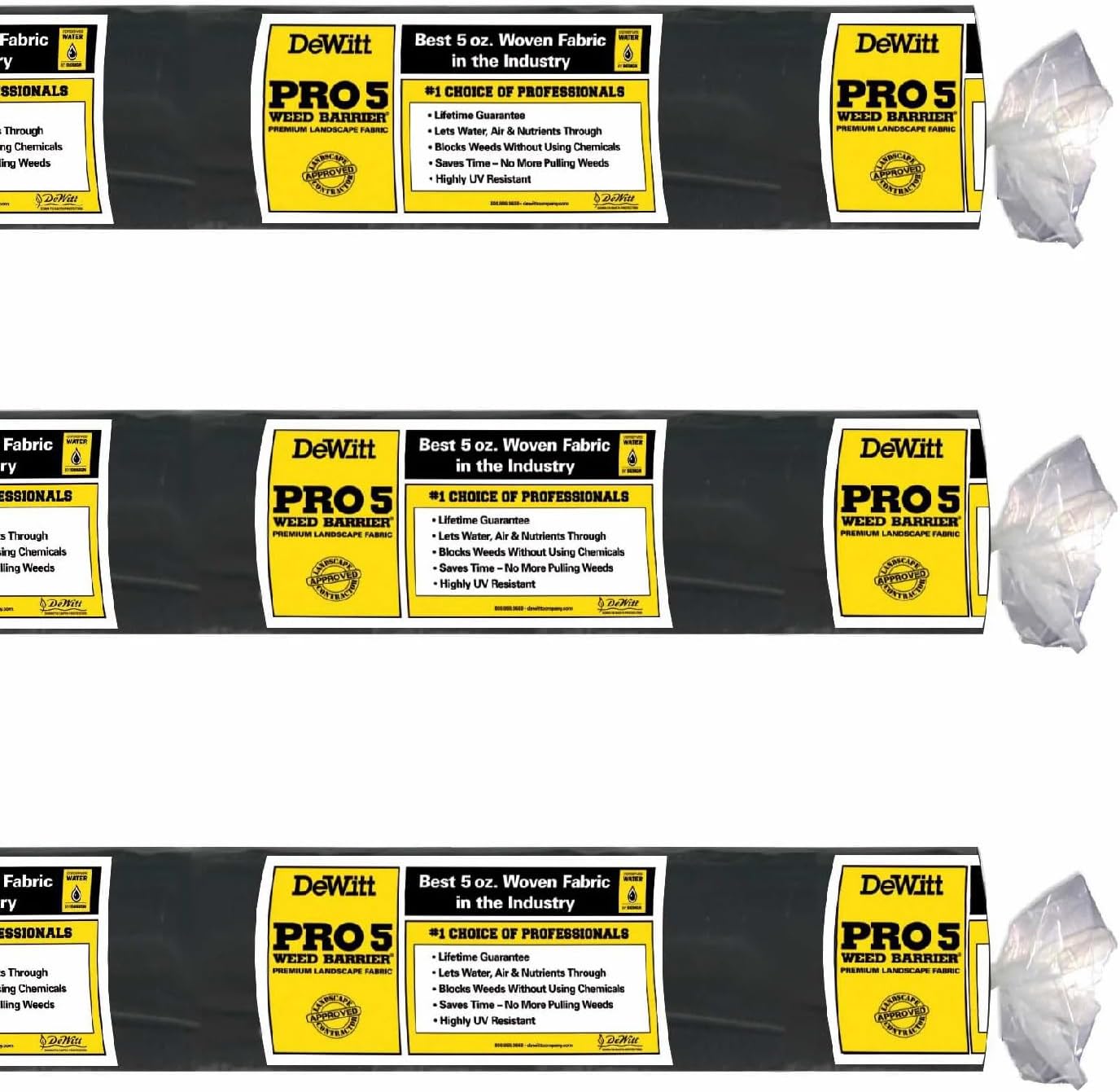 Dewitt P6 PRO 5 Weed Barrier Fabric for Effective Ground Cover