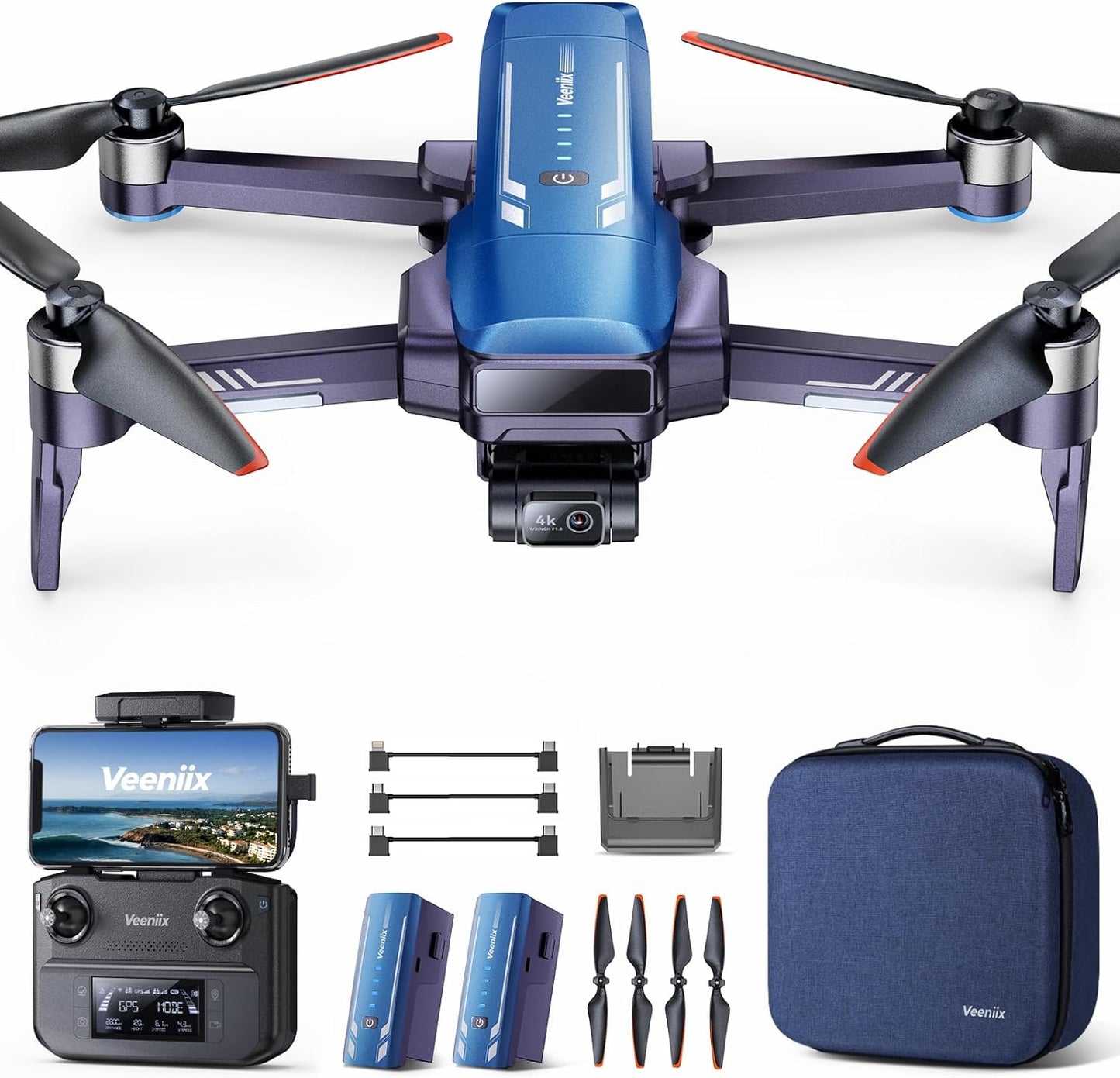 Professional 8K Camera Drone: 80min Flight, 6KM Transmission