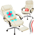 Massage Office Chair with Foot Rest and Heat - Reclining Ergonomic