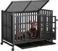 42 inch Heavy Duty Dog Crate - Indestructible Kennel for Large Dogs