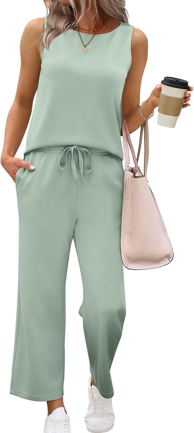 SAMPEEL Two Piece Sets for Women Summer Outfits Beach Vacation