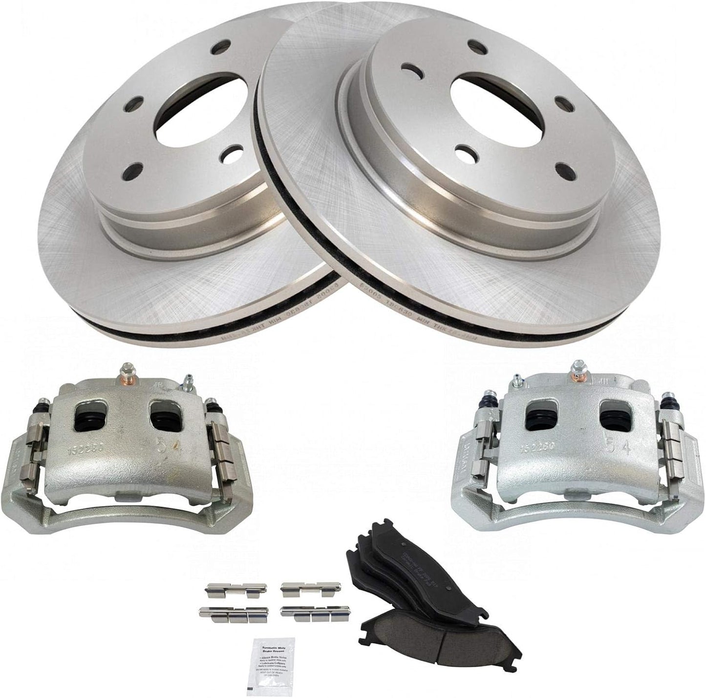 TRQ Front Brake Pad & Rotor Kit for Dodge Durango & Ram 1500