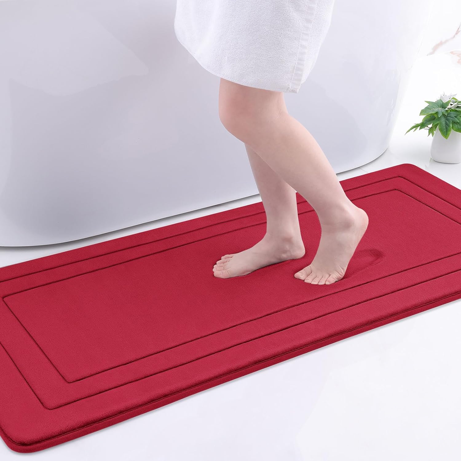 Arotive Memory Foam Bathroom Rug Mat 54x24 for Comfort