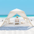 OutdoorMaster 4 Person Fringe Beach Tent, UPF 50+ Protection
