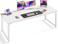 Huuger Computer Desk 63 in Office Desk - Spacious White Work Desk