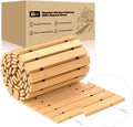 8FT Wooden Garden Pathway 17in Wide - Roll Out Cedar Walkway