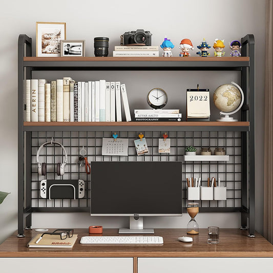 HUATOL 2-Tier Desktop Bookshelf: Organize in Style!