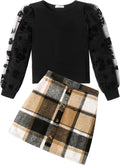 Arshiner Girl's Skirt Sets Casual Fall Outfits - Cozy Corduroy 2-Piece
