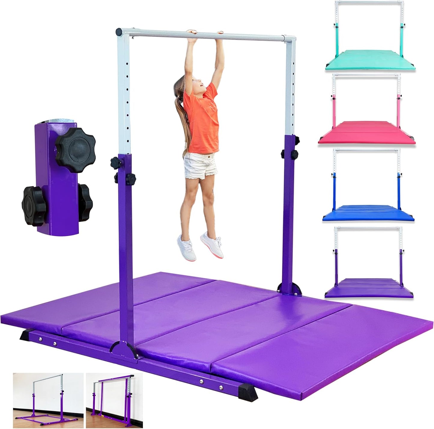 Gymnastic Bar for Kids Training Equipment for Ages 3-15