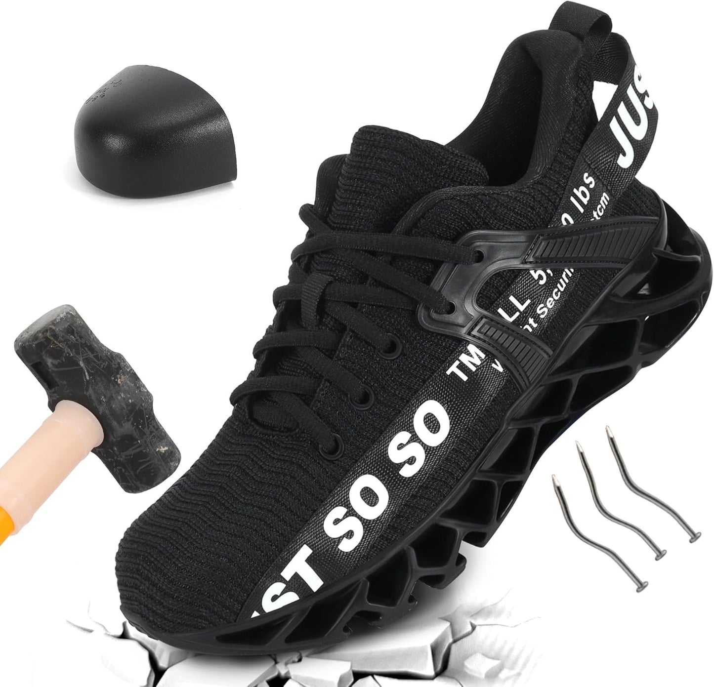 COKAFIL Steel Toe Shoes for Men Women Work Safety Sneakers