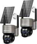 4K Solar Security Camera Wireless Outdoor Dual-Lens PTZ - Reliable 360
