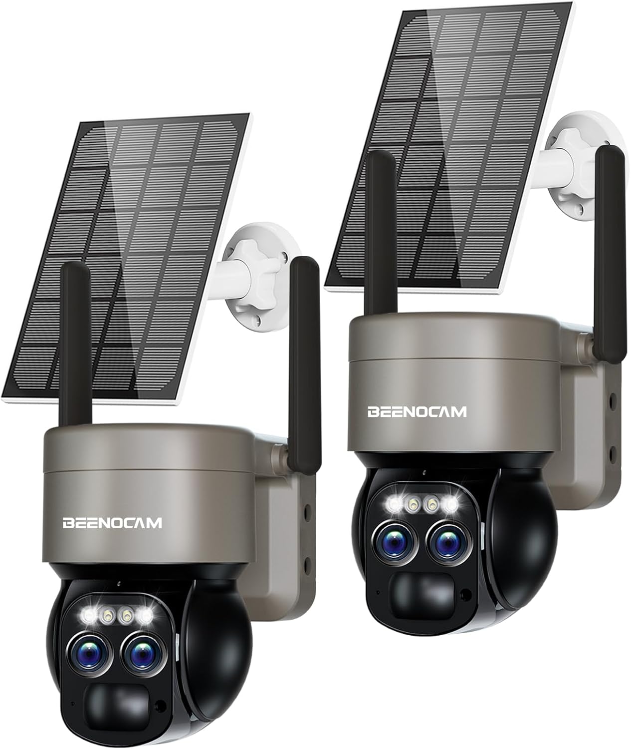 4K Solar Security Cameras Wireless Outdoor with Dual-Lens Features