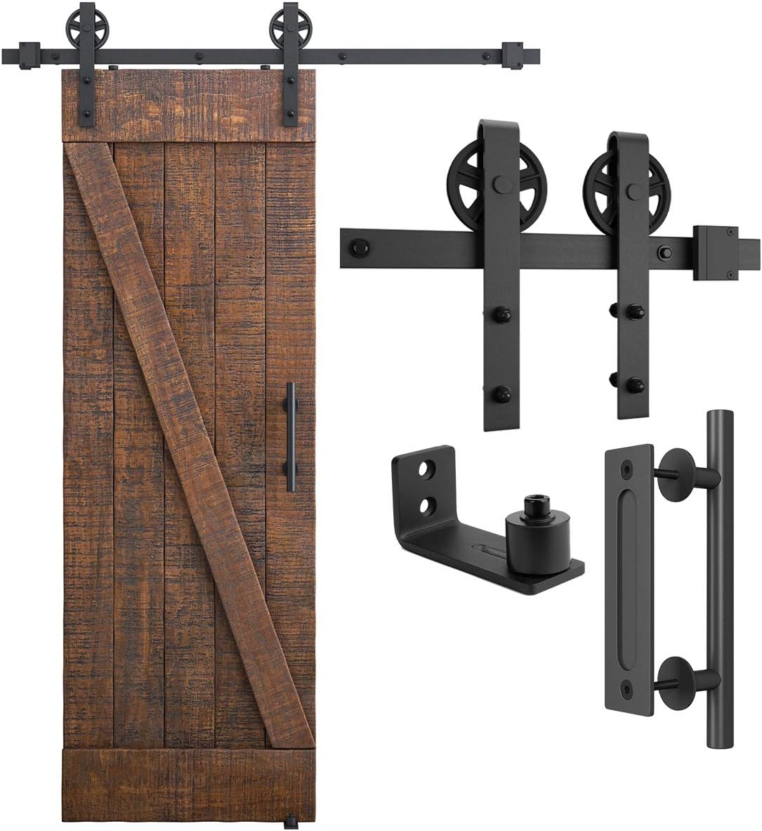 SMARTSTANDARD 5ft Heavy Duty Sliding Barn Door Hardware Kit Review