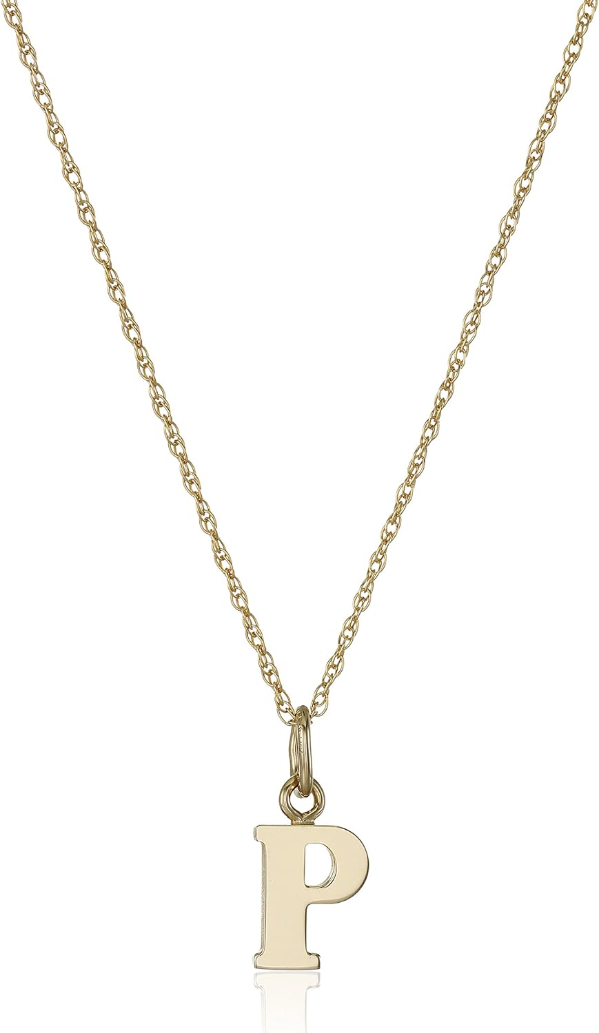 14k Gold-Filled Letter Charm Pendant Necklace for Personal Style