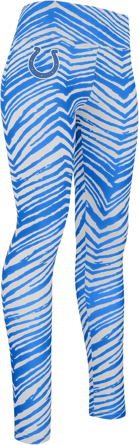 Zubaz NFL Women's Full Length High Waist Leggings with Pockets