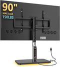 Universal TV Stand for 50-90 in TVs with Power Outlet and Ambient