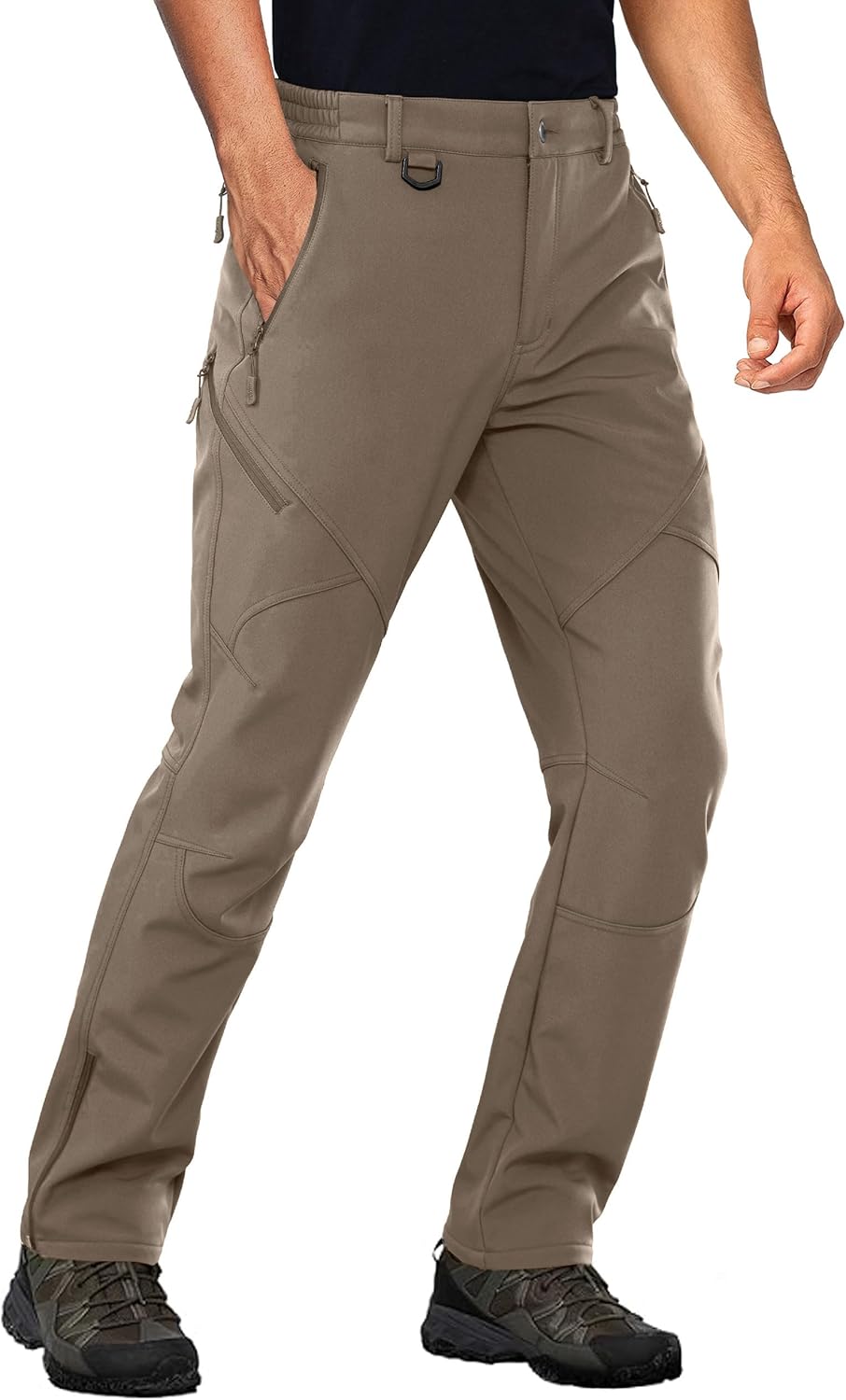 Stlight Mens Snow Ski Pants for Winter Hiking with Zipper Pockets
