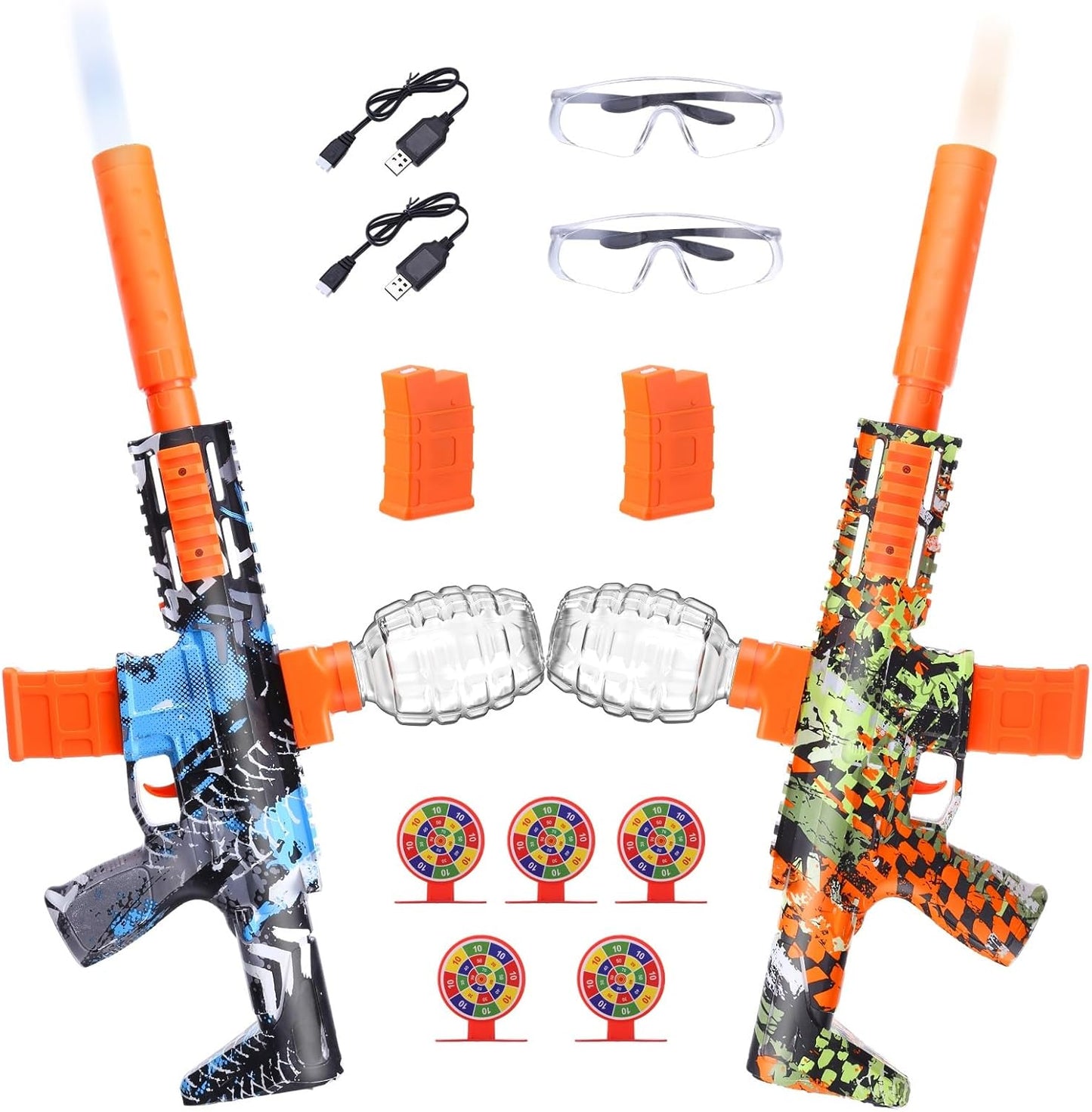 2 Pack Gel Splatter Blasters for Ultimate Outdoor Fun