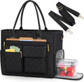 Teacher Tote Bag with Insulated Lunch Compartment - Laptop Tote