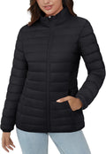 MAGCOMSEN Women's Puffer Jacket Lightweight Quilted Padded