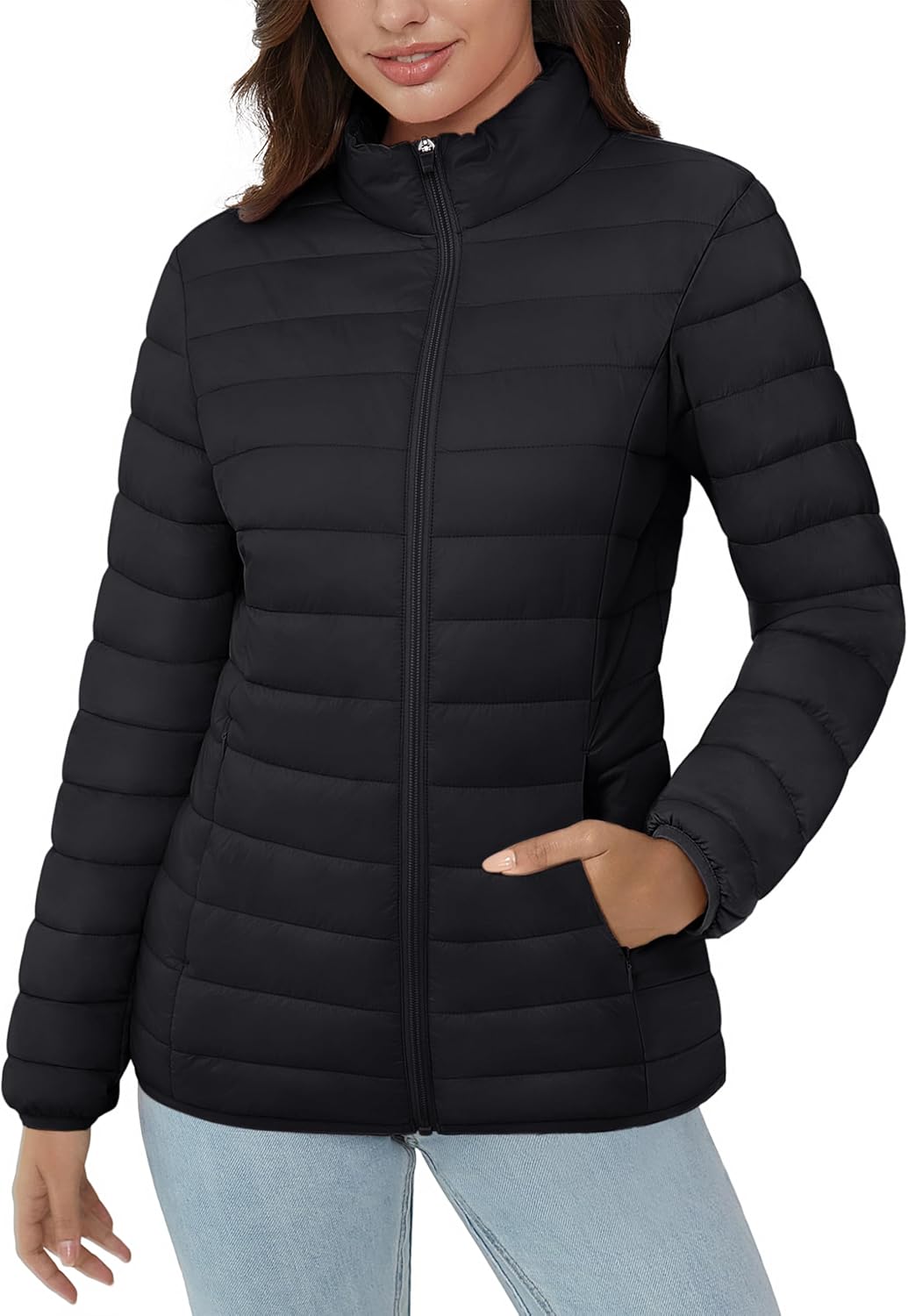 Lightweight Quilted Puffer Jacket for Women - Warm & Stylish