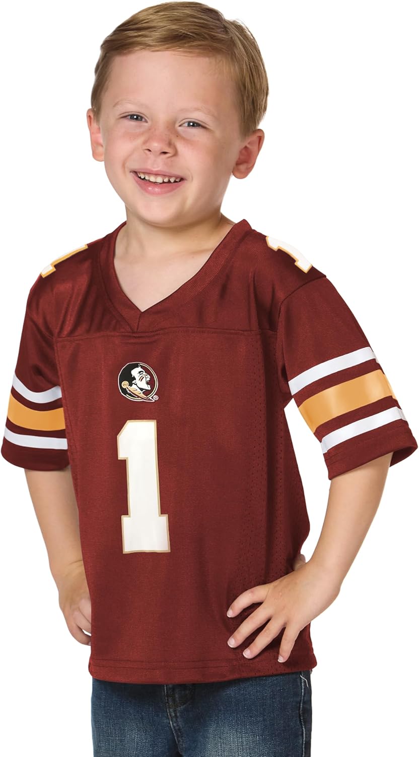 NCAA Toddler Football Jersey for Little Fans - Sizes 2T to 6