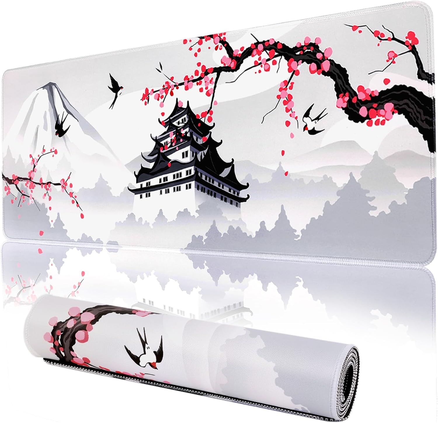 MEWOOCUE Cherry Blossom Gaming Mouse Pad - Non-Slip & Waterproof