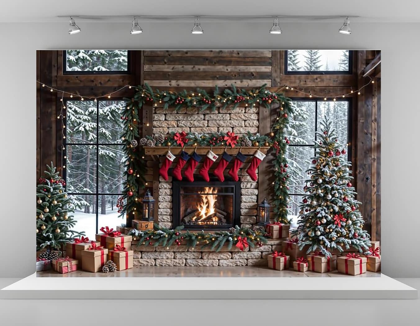 7x5ft Merry Christmas Backdrops for Holiday Photography Fun
