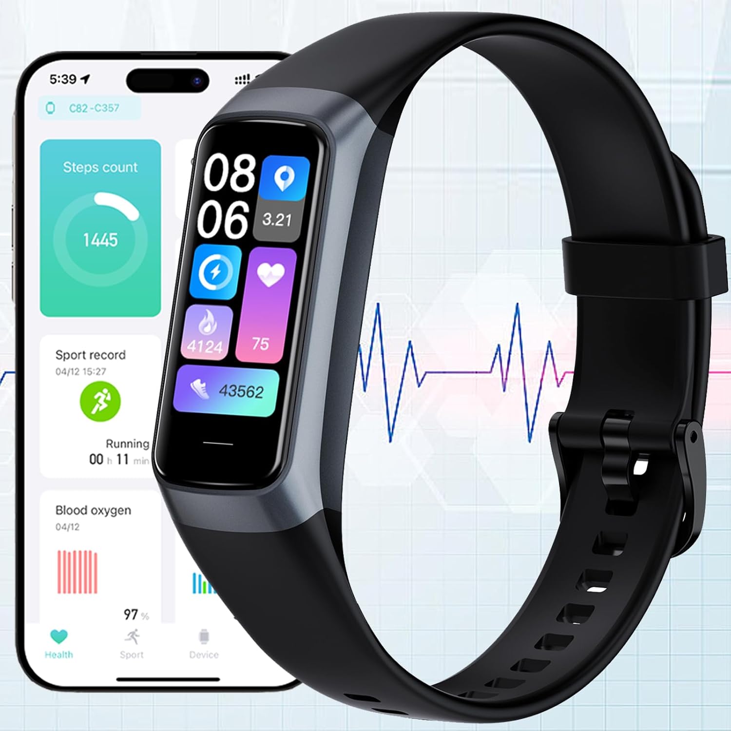 KYUHJU Fitness Watch: Monitor Health & Activity
