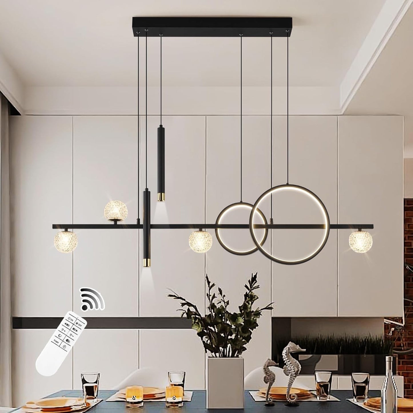Modern LED Pendant Lights for Dining Room and Kitchen Island