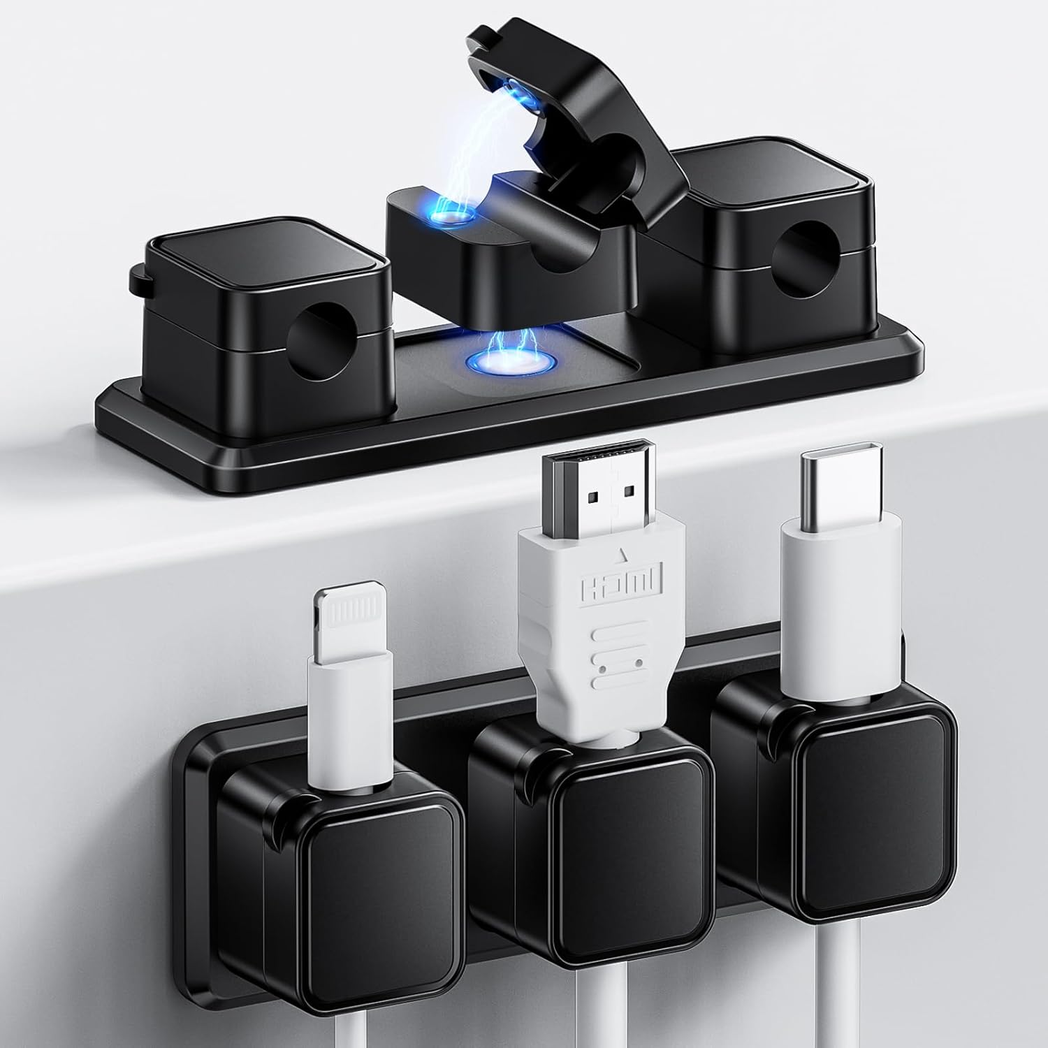 Organize with Ease: FlyCoco Magnetic Cable Clips