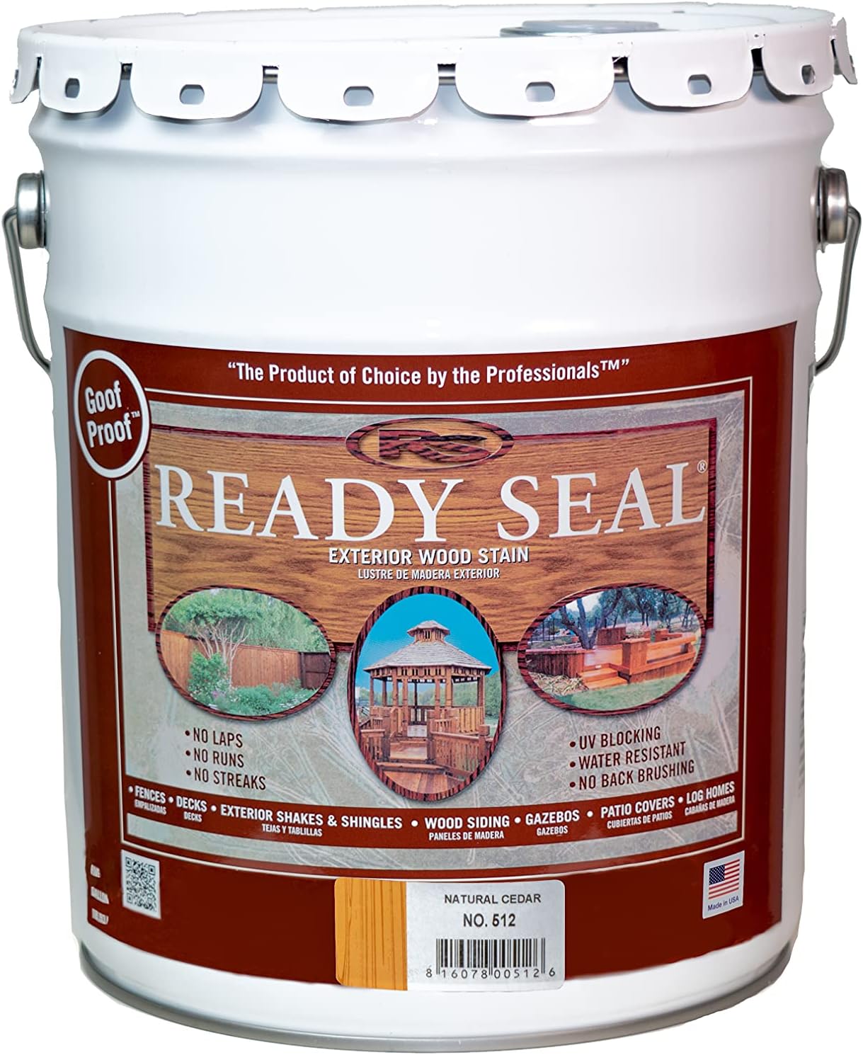 Ready Seal 512 Natural Cedar Stain and Sealer for Wood Projects