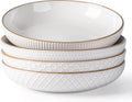 GBHOME 9.5ft Large Pasta Bowls Set of 4 - Deep Stoneware Salad Bowls
