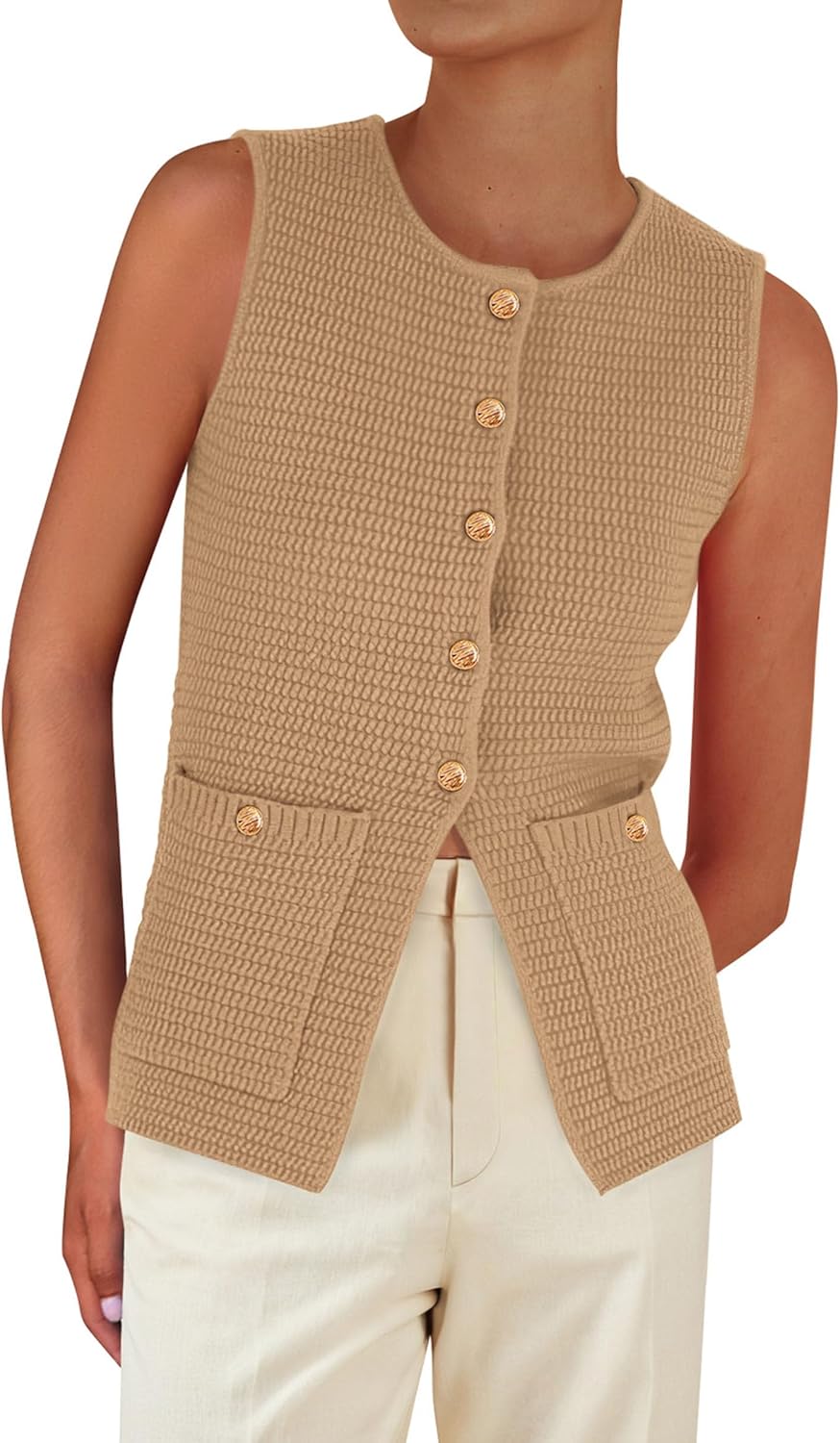 PRETTYGARDEN Women's Summer Sweater Vest for Trendy Outfits