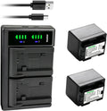 Kastar 2-Pack Battery and USB Charger Replacement - Dual Charge