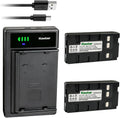 2100mAh Ni-MH 2-Pack Battery and Smart USB Charger - Portable Power
