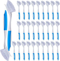 Blue Kitchen Scrub Dish Brush 30 Pack with 11 in Handle - Bulk