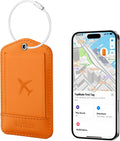 TopMade Smart Luggage Tag with Find My - Leather Tracker