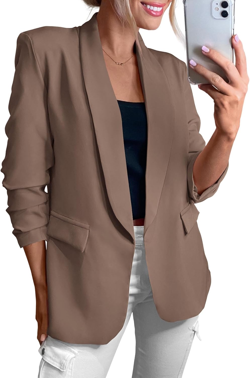 KIRUNDO Womens Blazer for Business Casual Work Office Style