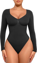 FeelinGirl Long Sleeve Shapewear Bodysuit for Tummy (Style QRQW)